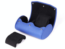Load image into Gallery viewer, CARAPAZ LEATHER WATCH STORAGE CASE FOR 2 WATCHES IN BLUE EPSOM
